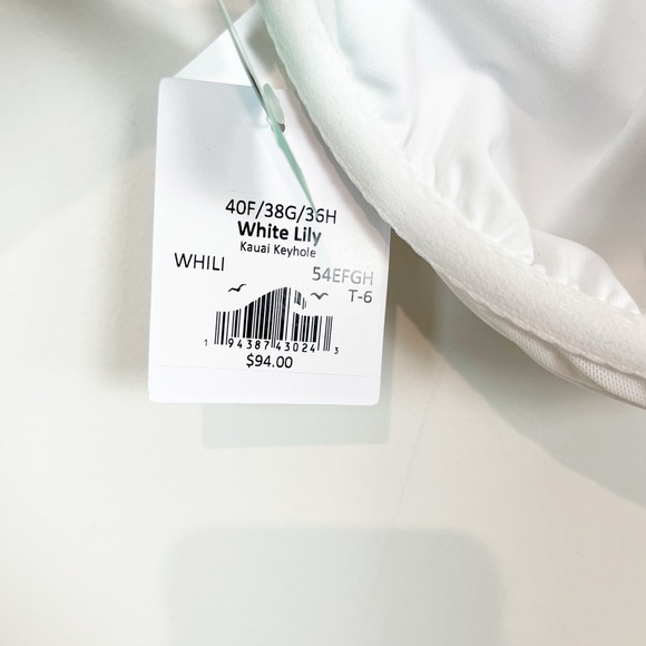 NWT Sunsets White Lily Kauai Keyhole Bikini Top - Picture 11 of 16